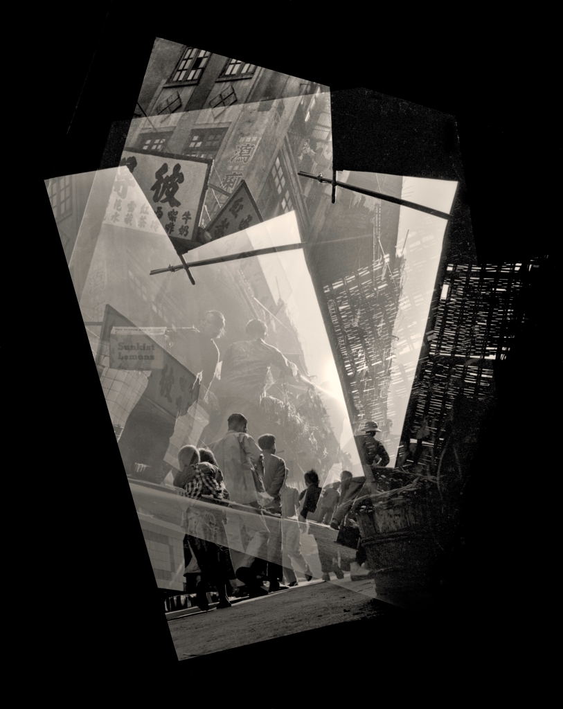 Fan Ho Old Street Kaleidoscope 老街萬花筒 Hong Kong 1955 2011 Courtesy of Blue Lotus Gallery - Group Exhibition: The Streets Of Hong Kong  |  - Group Exhibition: The Streets of Hong Kong