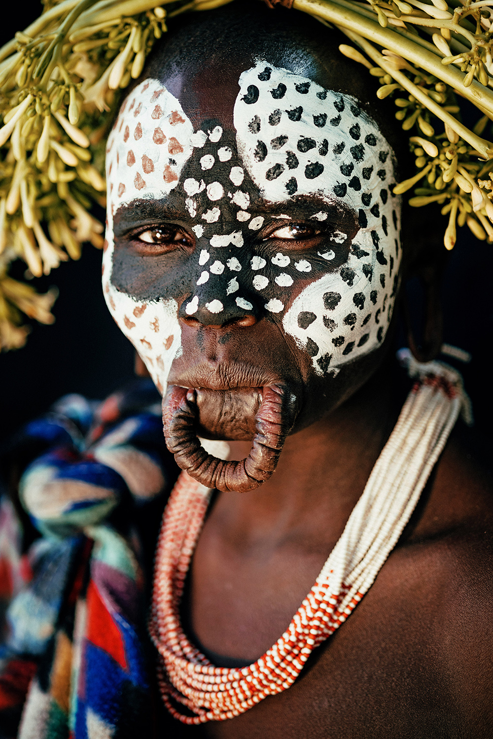 Andrew Eldon Suri Woman with Open Lip 2 Omo Valey Ethiopia 2023 Courtesy of Blue Lotus Gallery - Tribe Blue Lotus |  - 'TRIBE' at Blue Lotus Gallery Hong Kong