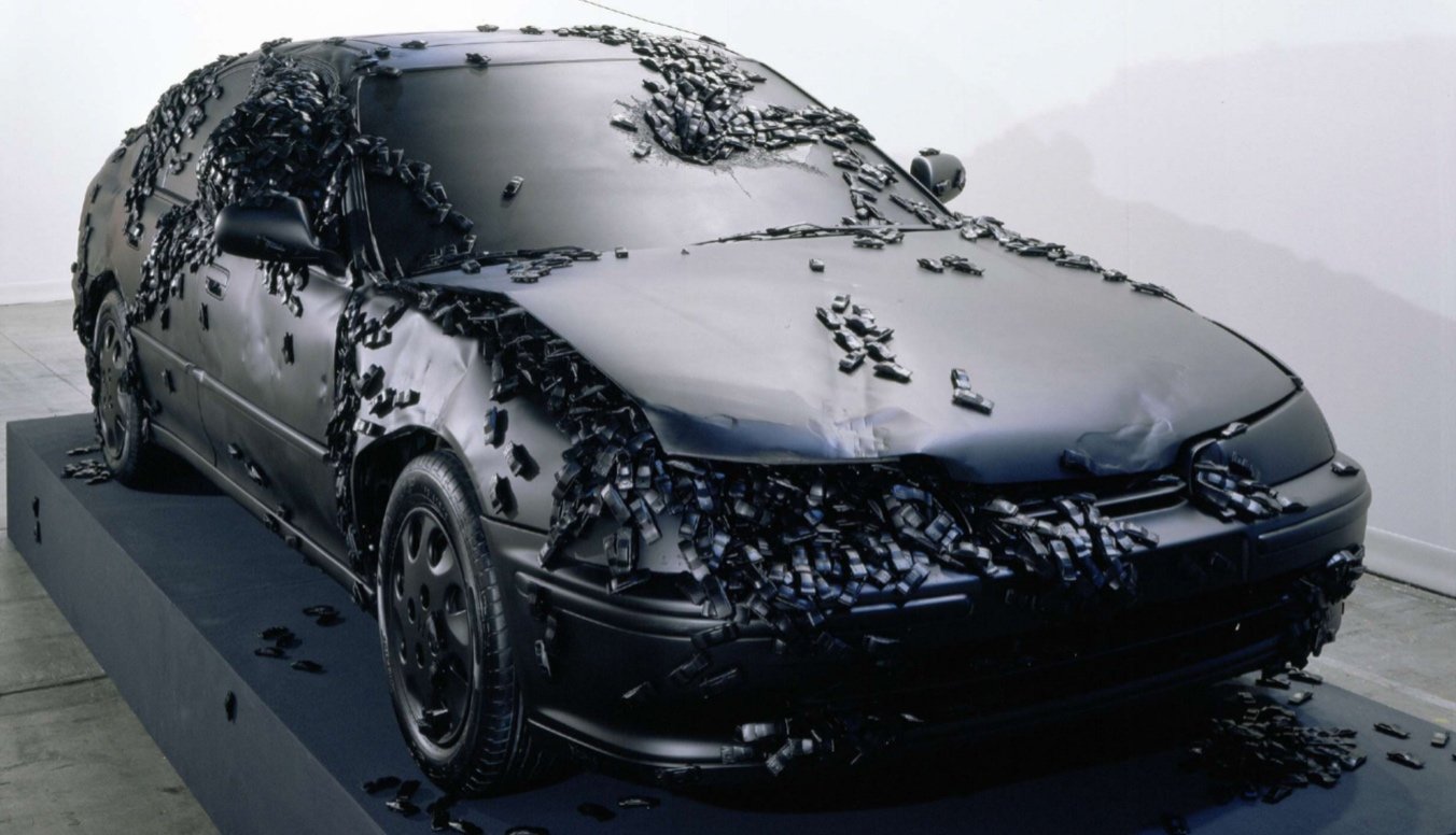 Chen Zhen Perseverance of regeneration 1999Crashed car toy cars silicon paint 150x210x470cm unique work - Asia Now 2023 |  - Asia Now - 9th Edition