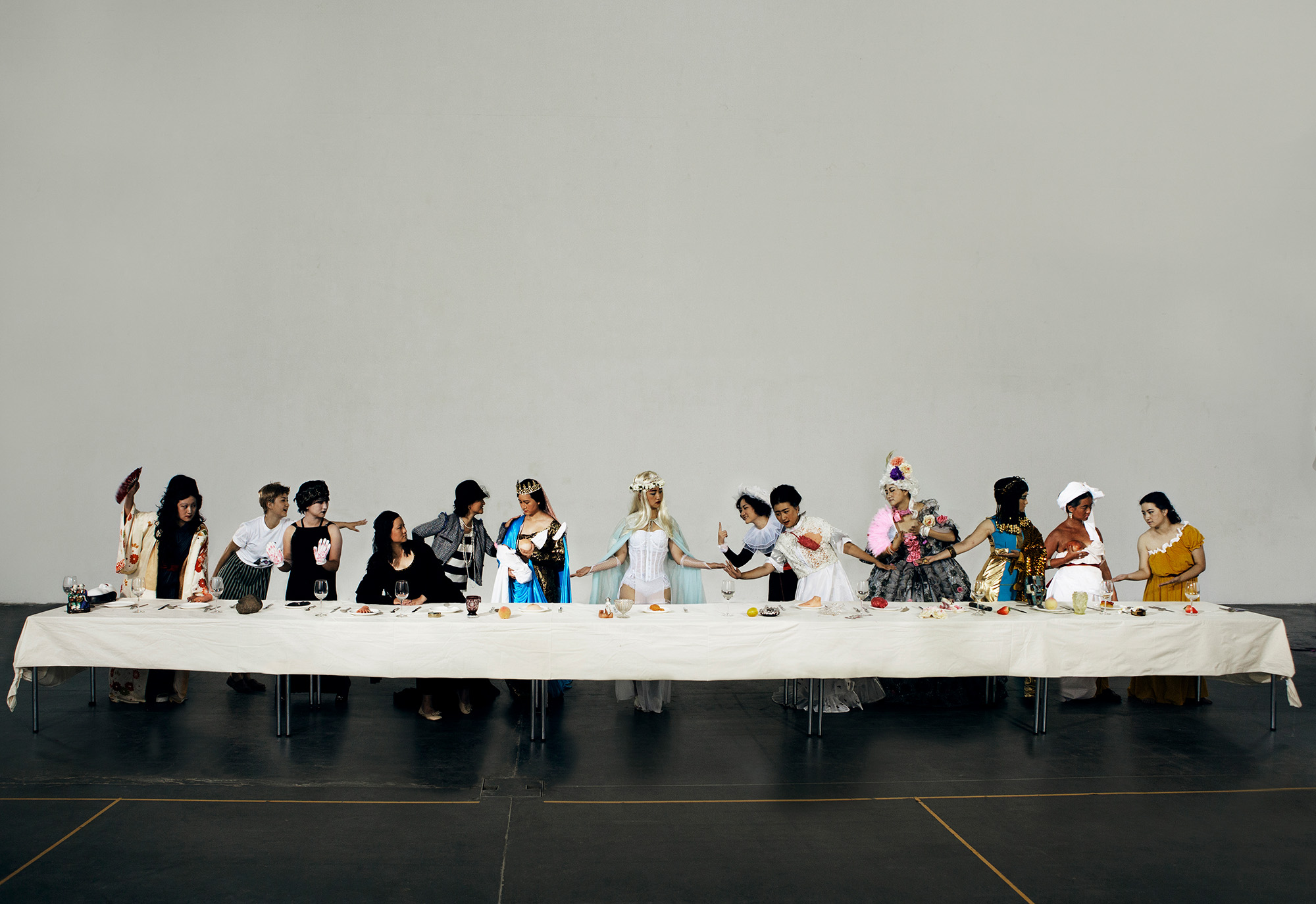 Ye Funa The Supper of Goddess Cprint mounted on aluminum sheet 517x150cm 2015 lowdef - Ye Funa |  - Ye Funa 叶甫纳