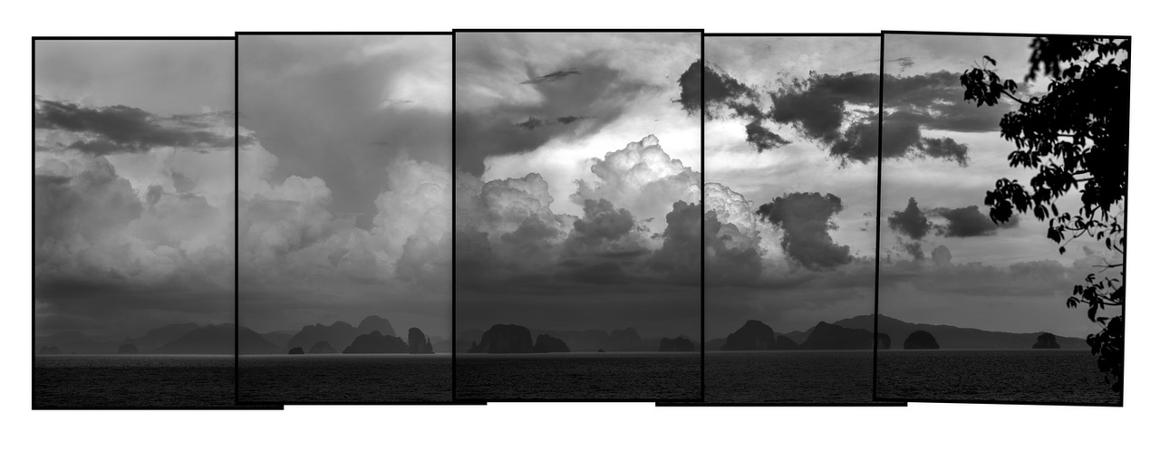 Palani Mohan The tall cliffs of Phang Nga Bay after a storm Southern Thailand 2023 Courtesy of Blue Lotus Gallery - Watch with Wonder Exhibition 23 |  - Exhibition Highlight: \